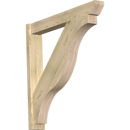 Ekena Millwork Funston Slat Rough Sawn Outlooker, Douglas Fir, 6"W x 40"D x 40"H OUT06X40X40FST06RDF